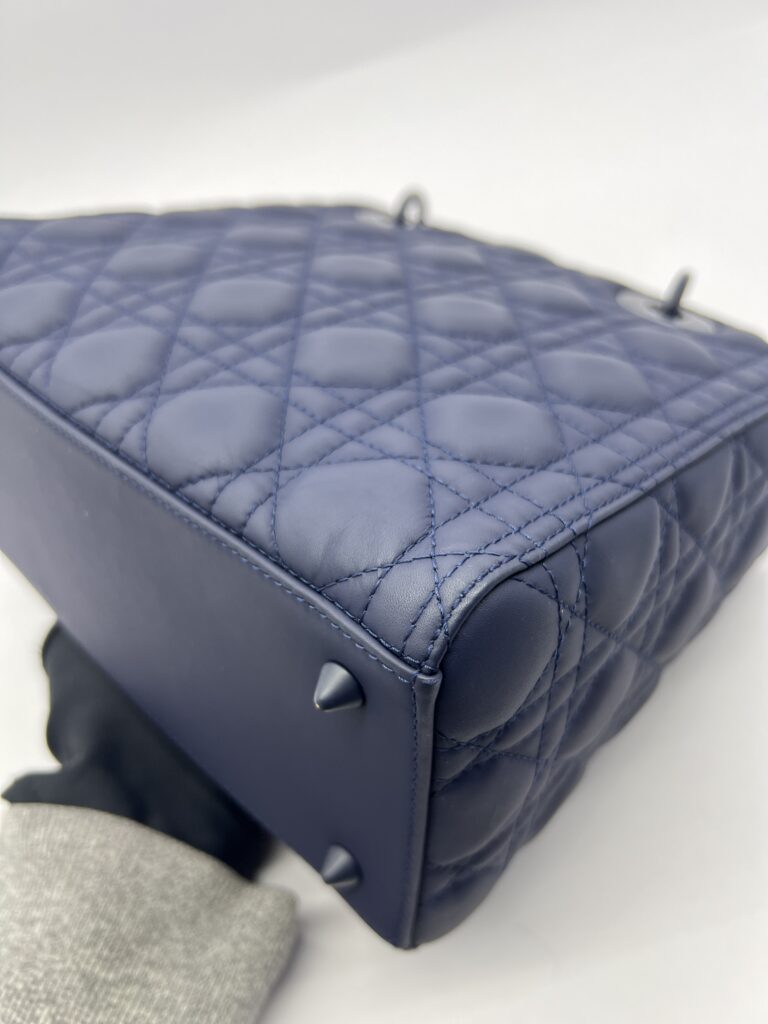 Lady Dior Medium All Navy Matte