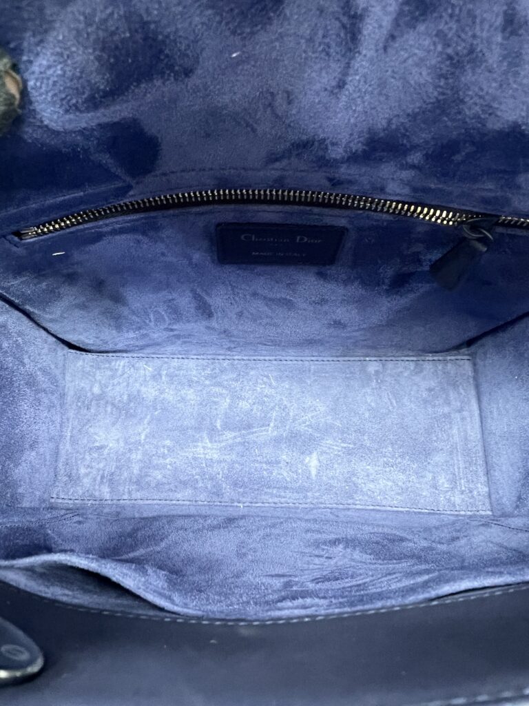 Lady Dior Medium All Navy Matte