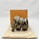 Bandouliere Strap Python Natural Pink SHW