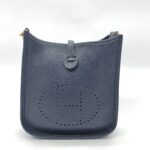 Mini Evelyn 16 Clemence Bleu Nuit/Indigo GHW