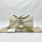 Marmont Flap Small Ivory Geometric RHW