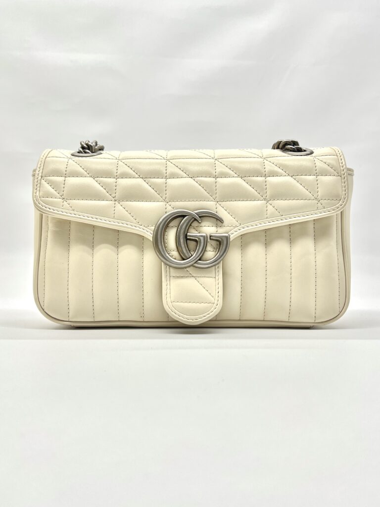 Marmont Flap Small Ivory Geometric RHW