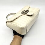 Marmont Flap Small Ivory Geometric RHW