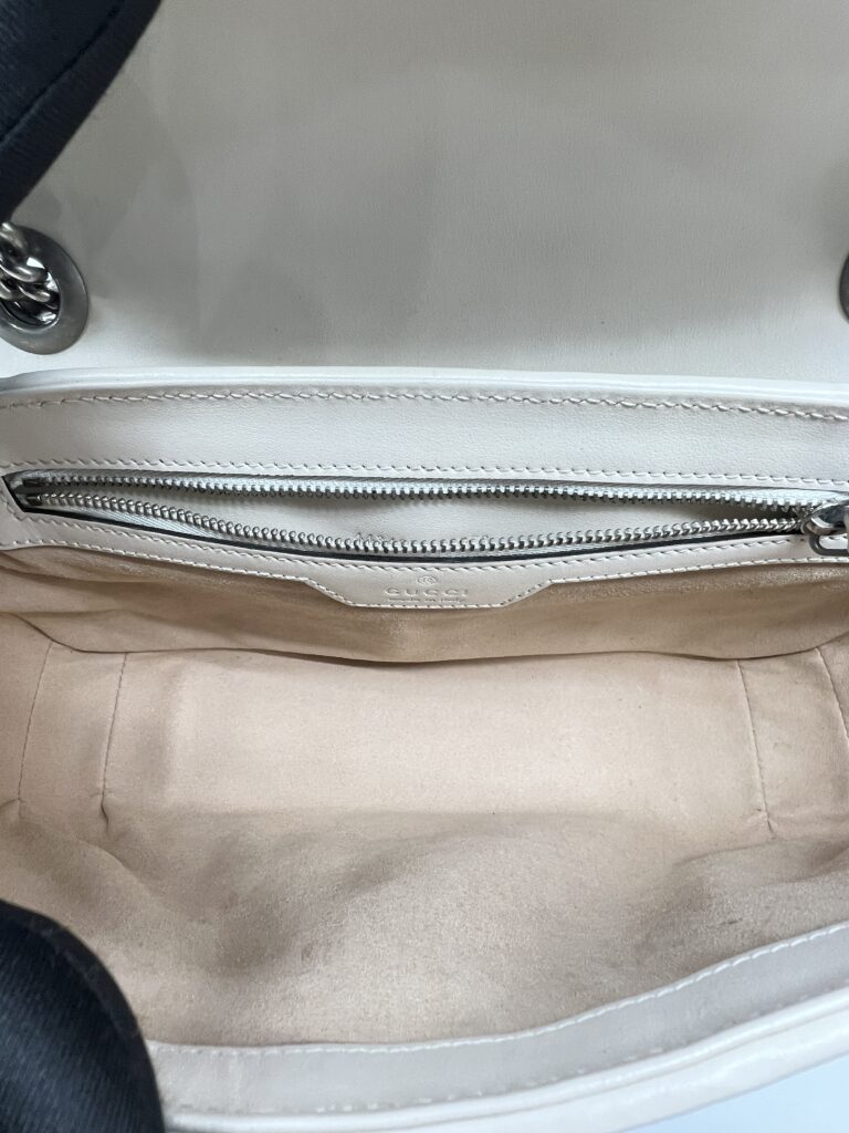 Marmont Flap Small Ivory Geometric RHW