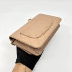 Classic WOC Caviar Dark Beige Woven CC GHW