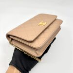 Classic WOC Caviar Dark Beige Woven CC GHW