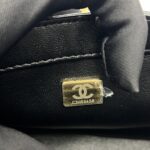 Heart Chain Mini Flap Bag Lambskin Black GHW