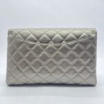 Clutch Bag Grey Metallic SHW