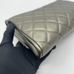 Clutch Bag Grey Metallic SHW