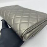 Clutch Bag Grey Metallic SHW