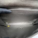 Clutch Bag Grey Metallic SHW