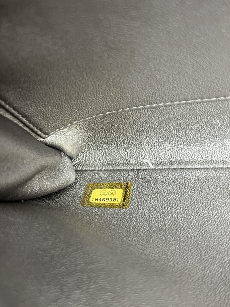 Clutch Bag Grey Metallic SHW