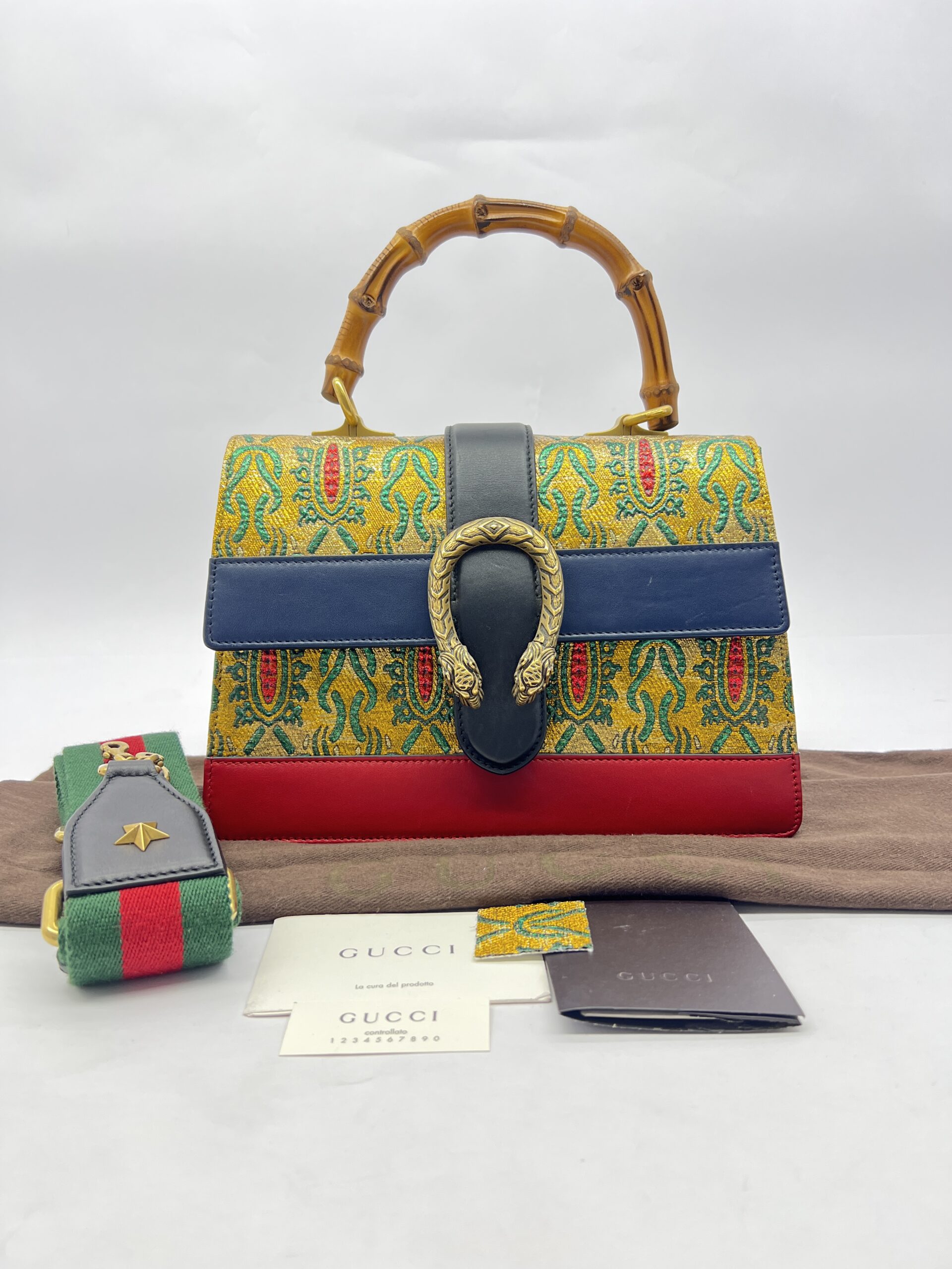 Dionysus Top Handle Brocade Multicolor GHW