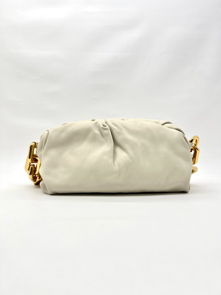 The Chain Pouch Porridge Gold Hardware