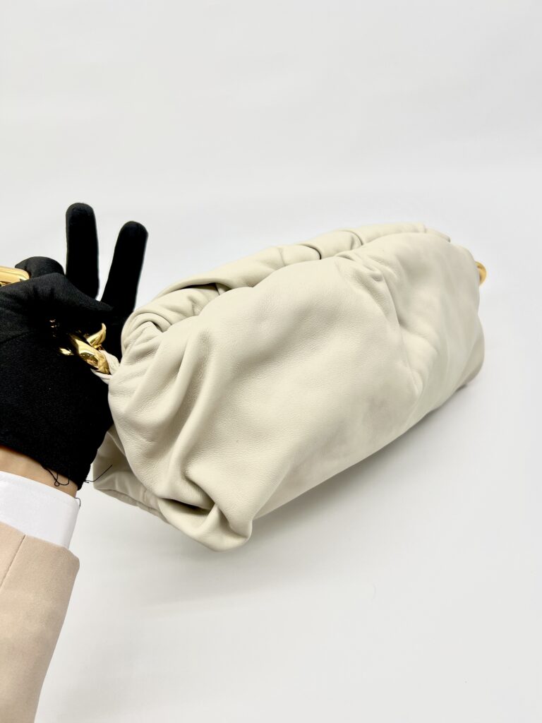 The Chain Pouch Porridge Gold Hardware