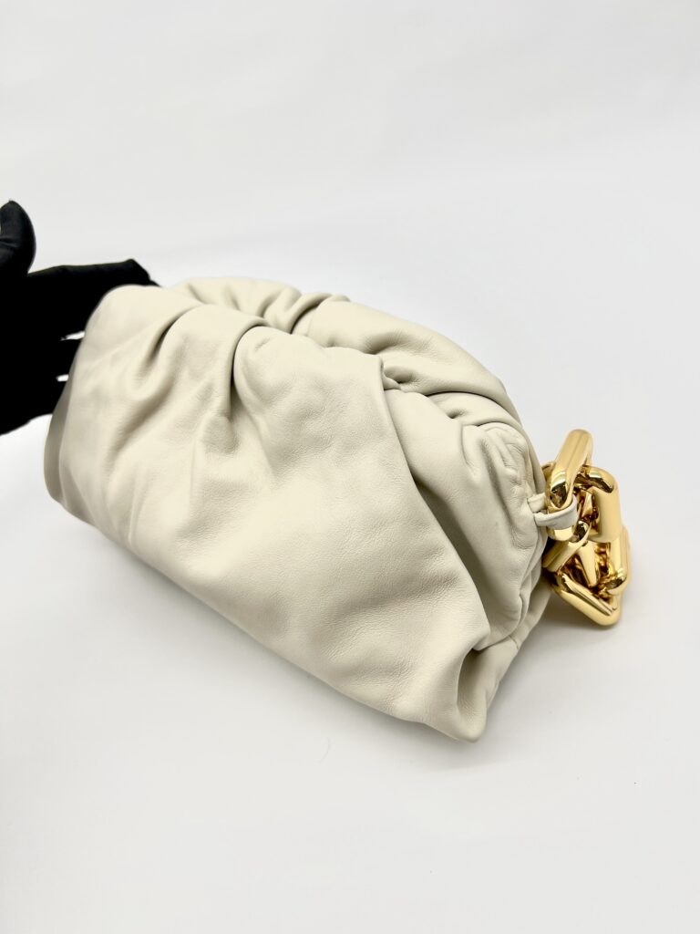 The Chain Pouch Porridge Gold Hardware