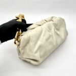 The Chain Pouch Porridge Gold Hardware