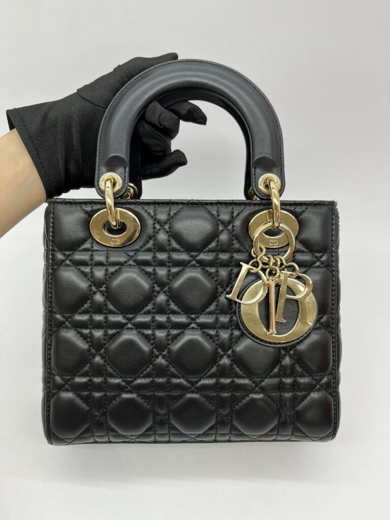 Lady Dior Small Lambskin Black LGHW