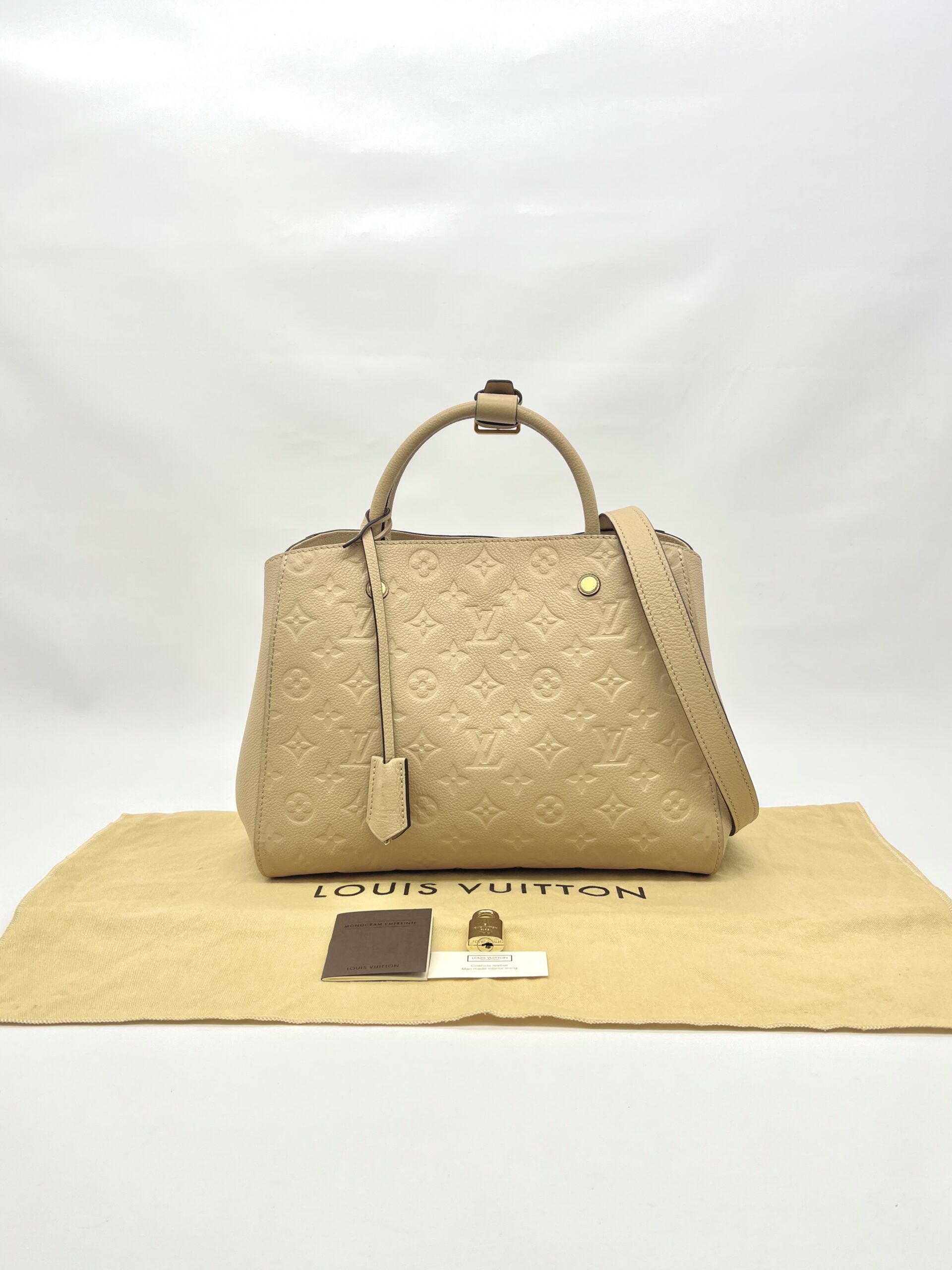 Montaigne MM Monogram Empriente Creme GHW