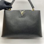 Capucines MM Taurillon Black GHW