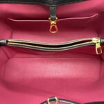 Capucines MM Taurillon Black GHW