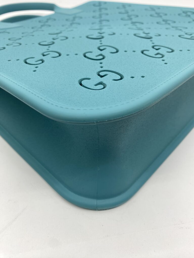 Children Tote Bag Perforated GG Rubber Blue