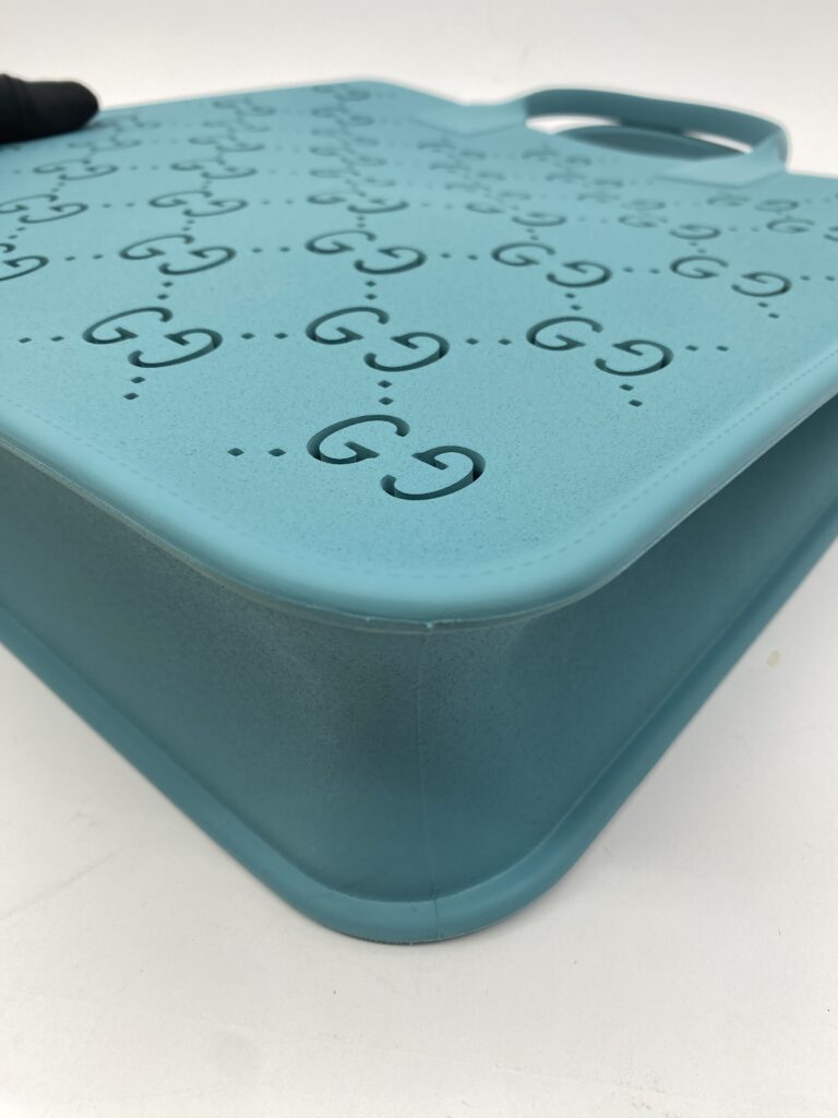 Children Tote Bag Perforated GG Rubber Blue