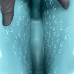 Children Tote Bag Perforated GG Rubber Blue