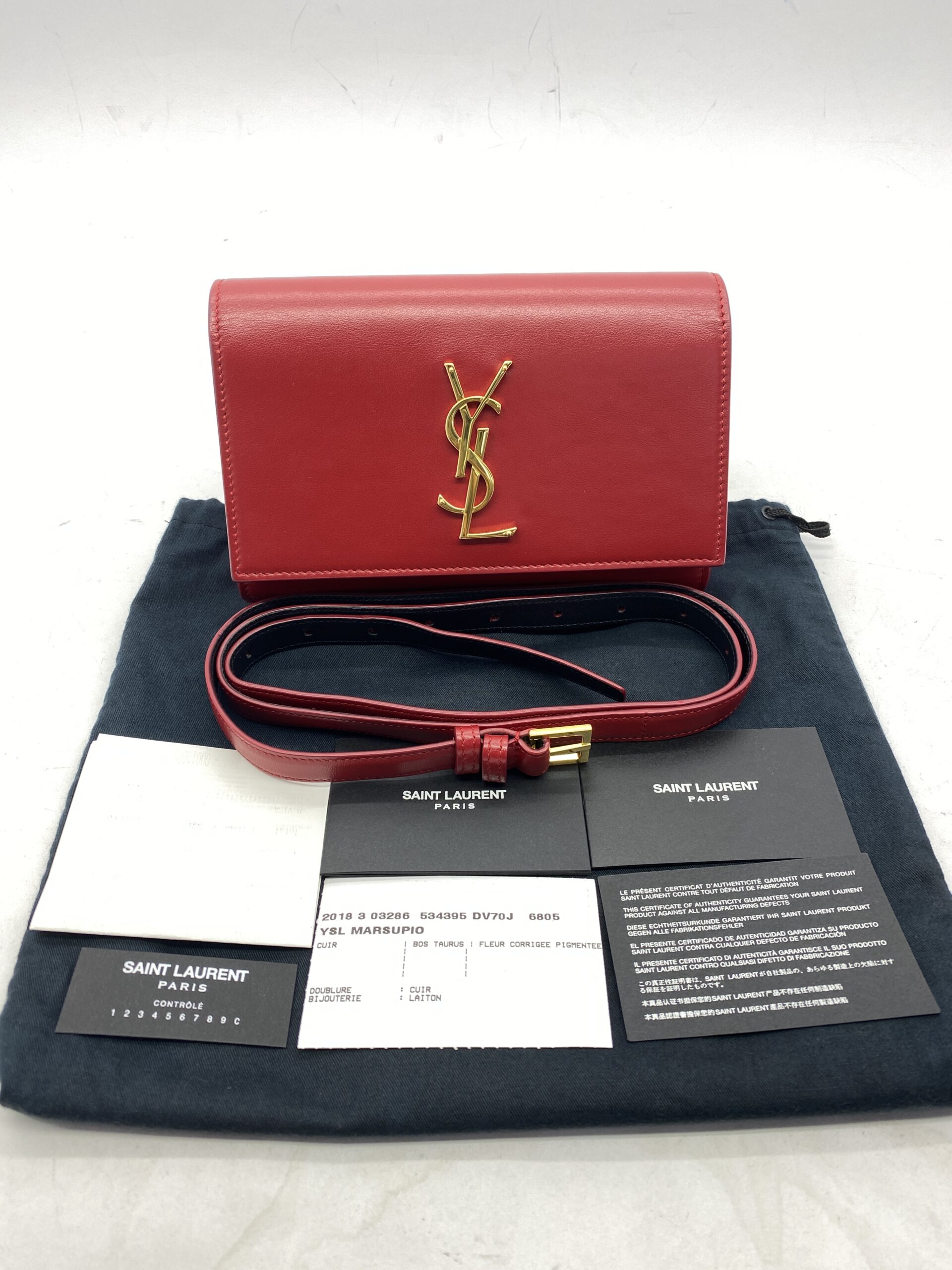 Kate Belt Bag Red GHW