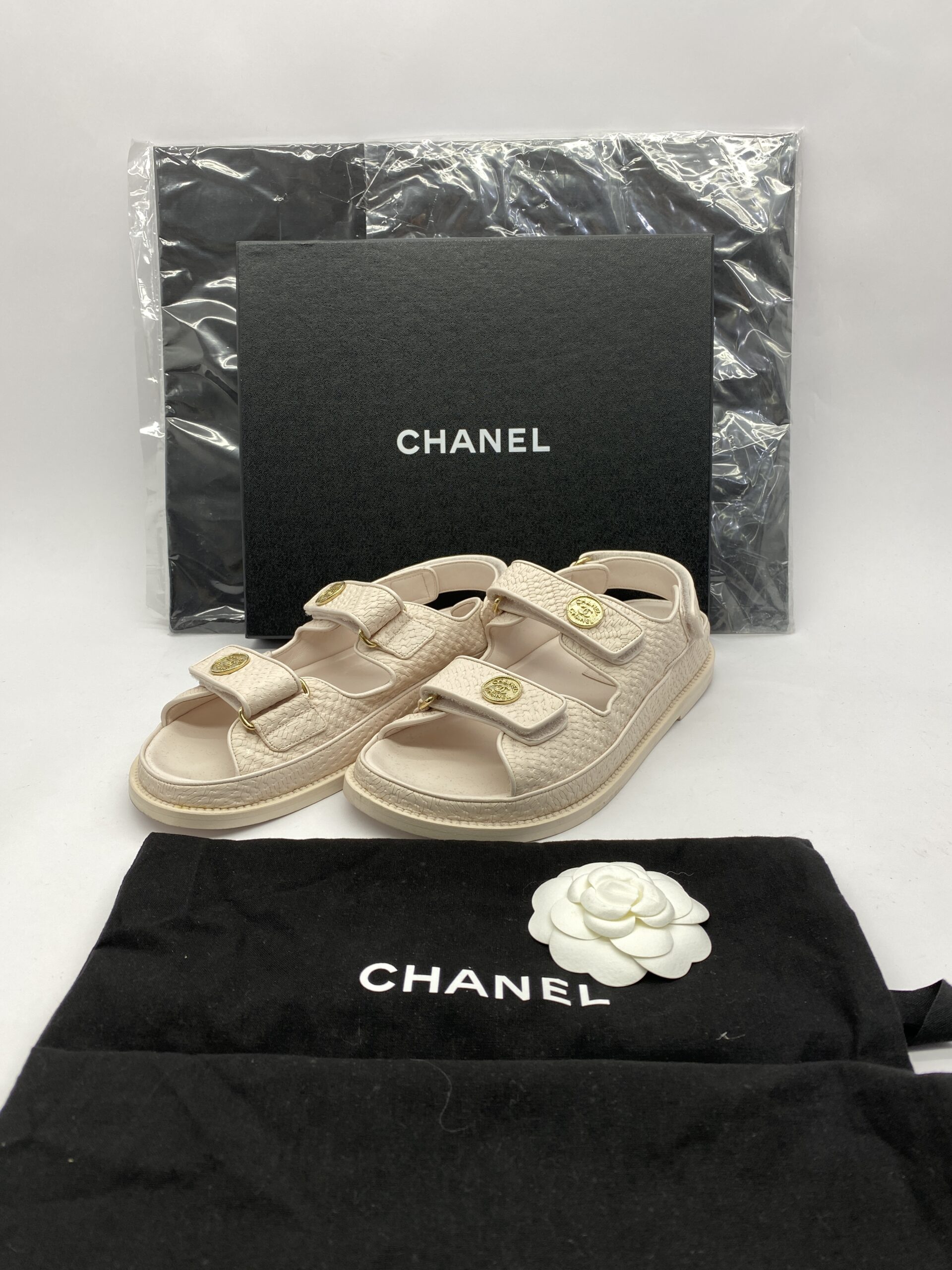 Dad Sandals Calfskin Light Pink GHW