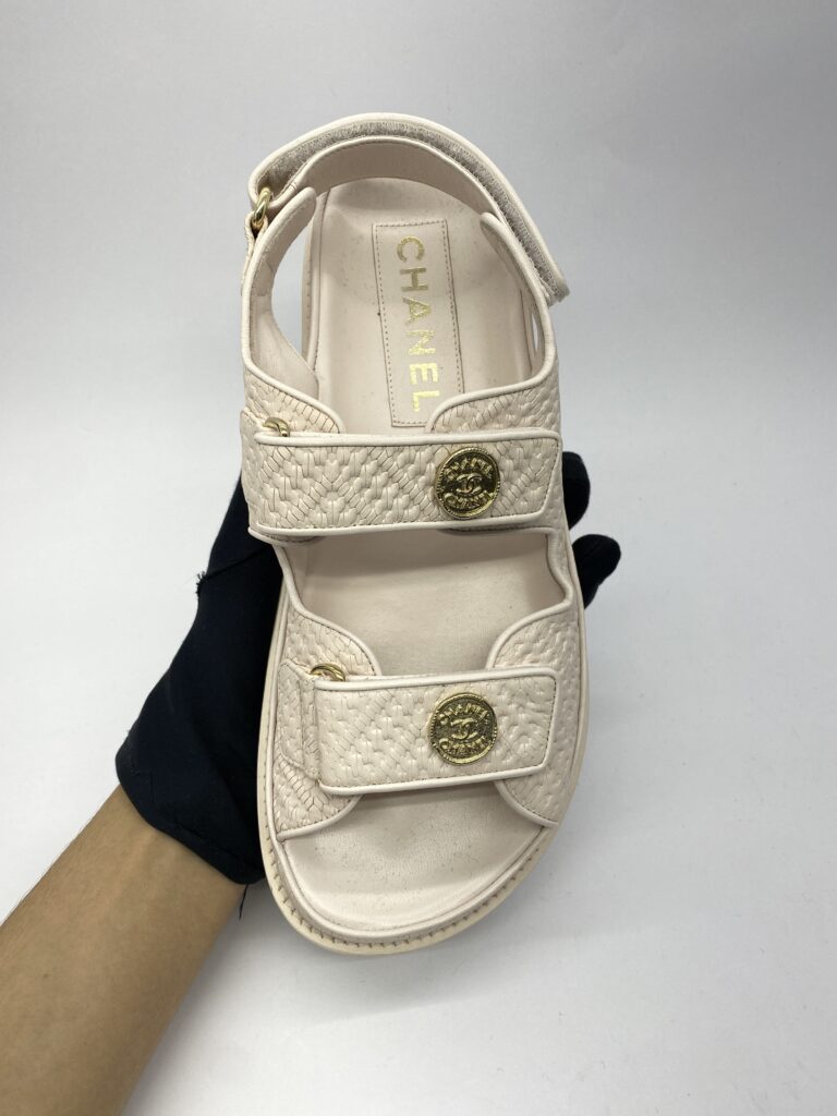 Dad Sandals Calfskin Light Pink GHW