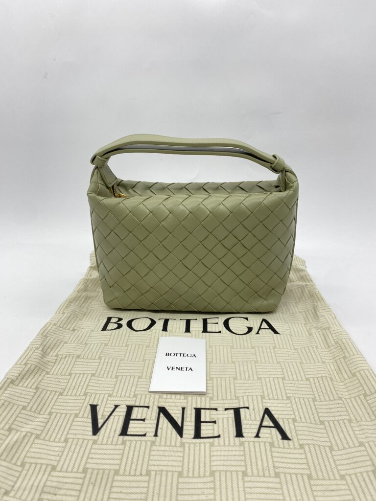 Mini Wallace Intrecciato Travertine GHW