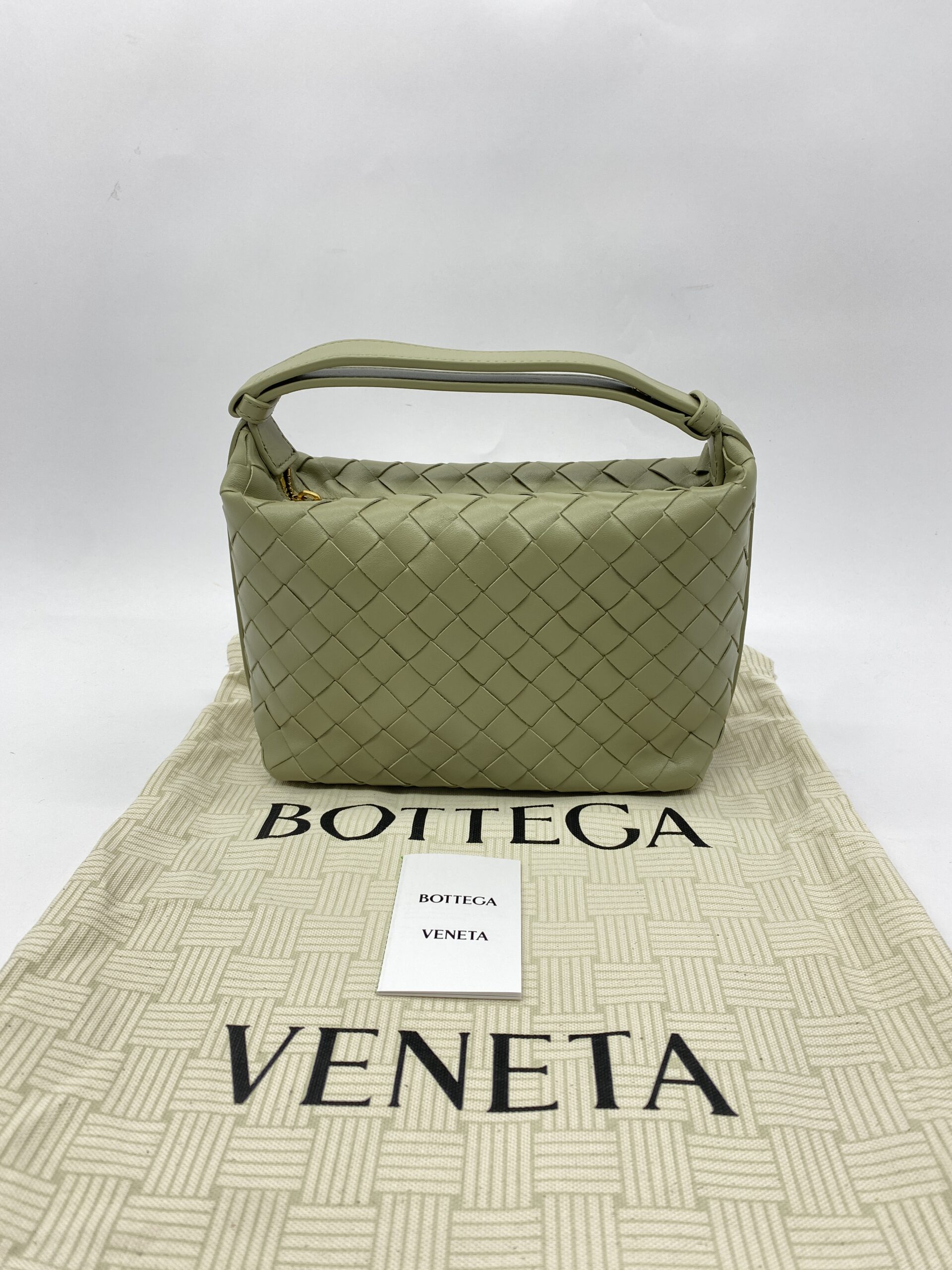 Mini Wallace Intrecciato Travertine GHW