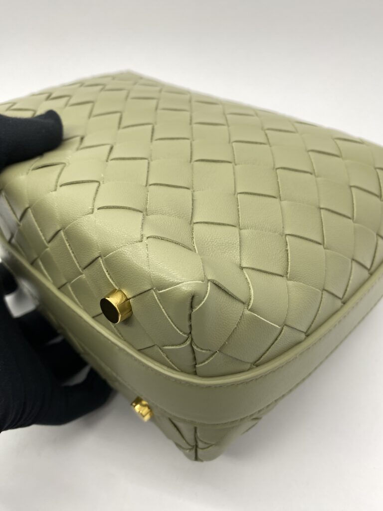 Mini Wallace Intrecciato Travertine GHW