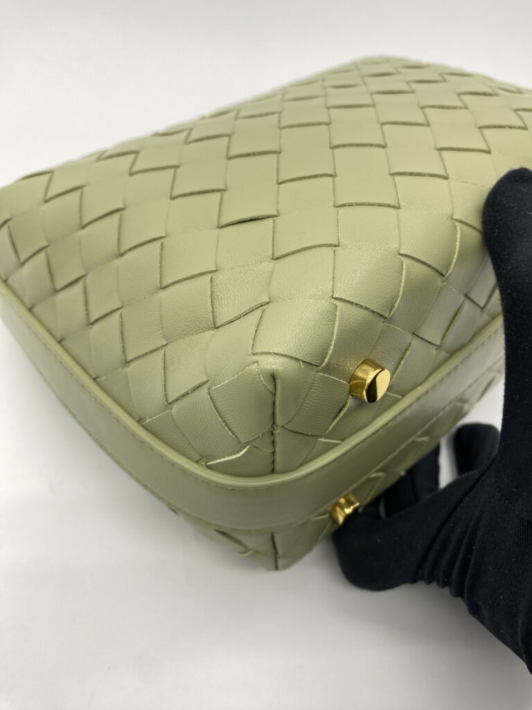 Mini Wallace Intrecciato Travertine GHW