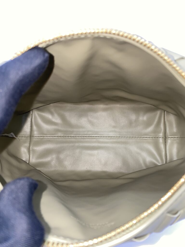 Mini Wallace Intrecciato Travertine GHW