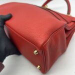 Kelly 32 Togo Rouge Pivoine GHW