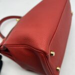 Kelly 32 Togo Rouge Pivoine GHW