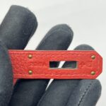 Kelly 32 Togo Rouge Pivoine GHW