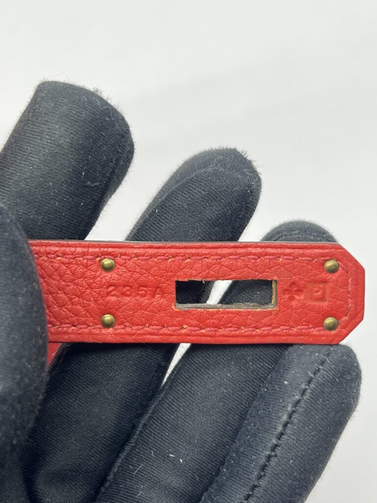 Kelly 32 Togo Rouge Pivoine GHW