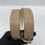 Reversible Vlogo Belt Nude Ivory GHW