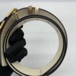 Reversible Vlogo Belt Nude Ivory GHW