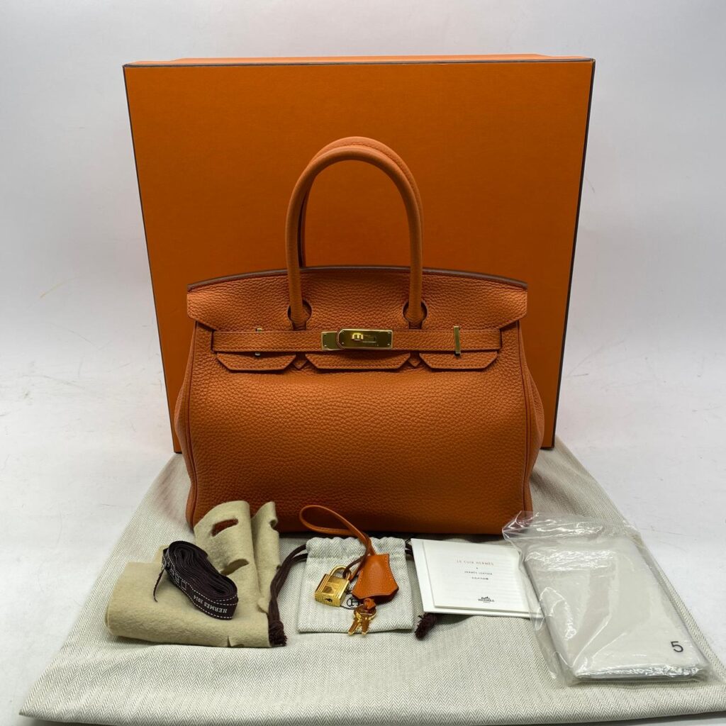Birkin 30 Togo Orange Poppy GHW