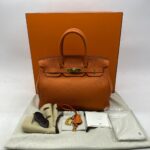 Birkin 30 Togo Orange Poppy GHW