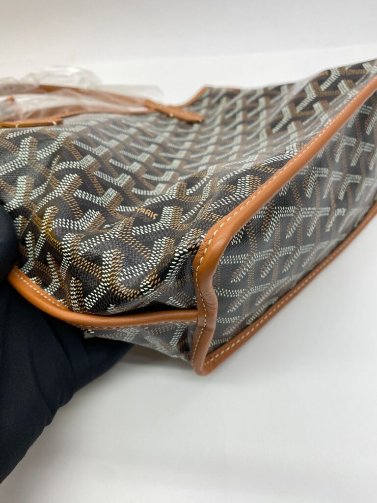 Mini Anjou Goyardine Noir Tan SHW