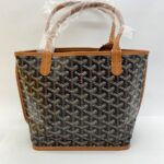 Mini Anjou Goyardine Noir Tan SHW