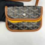 Mini Anjou Goyardine Noir Tan SHW