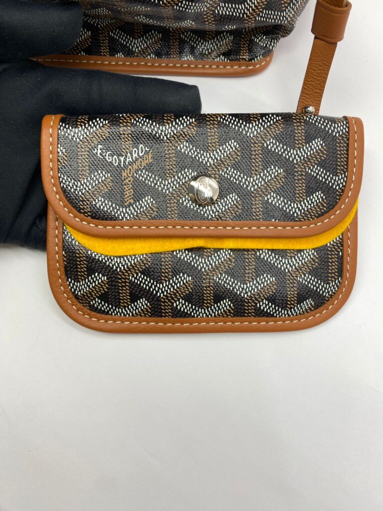 Mini Anjou Goyardine Noir Tan SHW