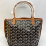 Mini Anjou Goyardine Noir Tan SHW