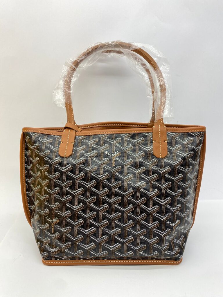 Mini Anjou Goyardine Noir Tan SHW